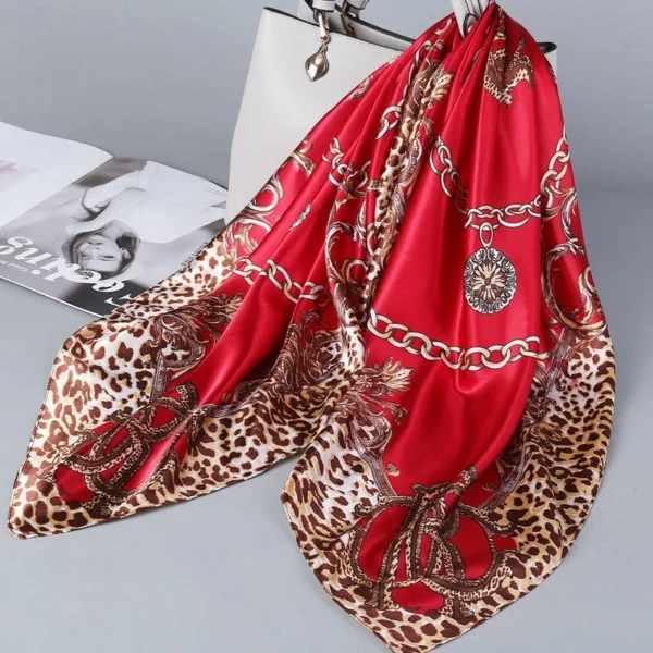 2 in 1 Hairnet Scarf - REDonRED Leopard (Limited Edition) - Image 2