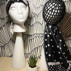 Black/White Polka Dots